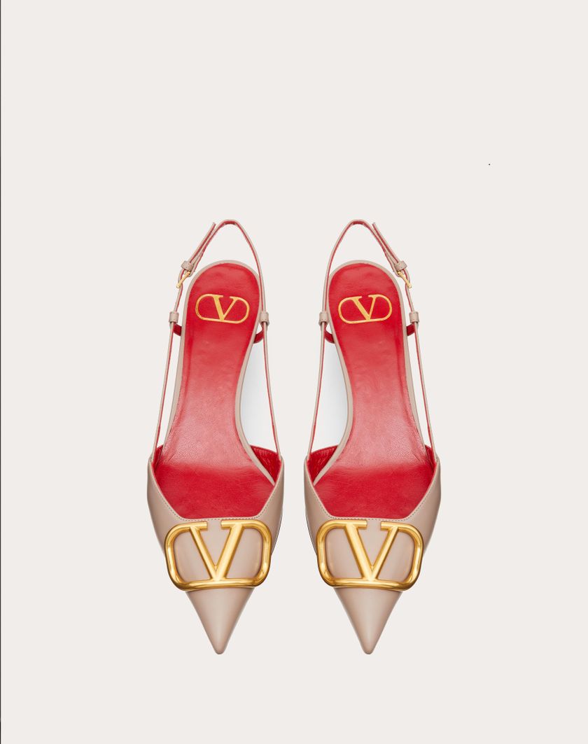 VLOGO SIGNATURE CALFSKIN SLINGBACK PUMP 40MM / 1.6 IN. - Image 4